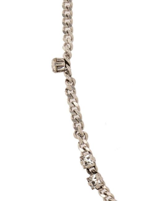 Isabel Marant Metallic Crystal Necklace,