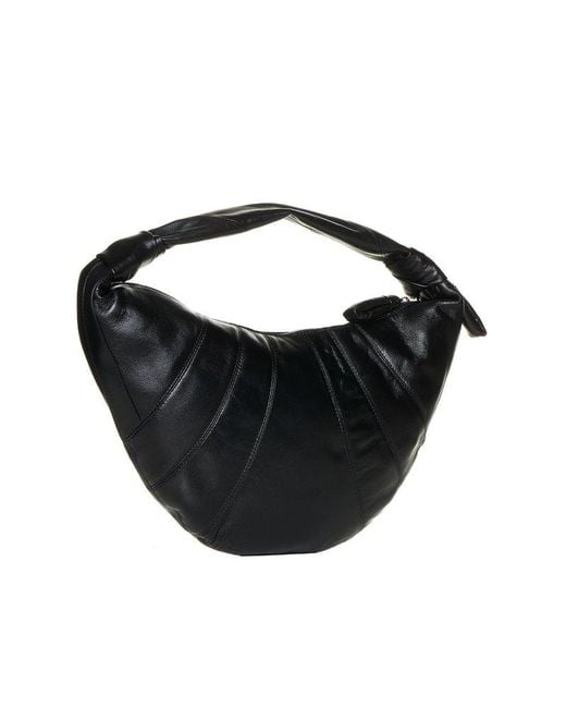 Lemaire Fortune Croissant Leather Bag in Black | Lyst