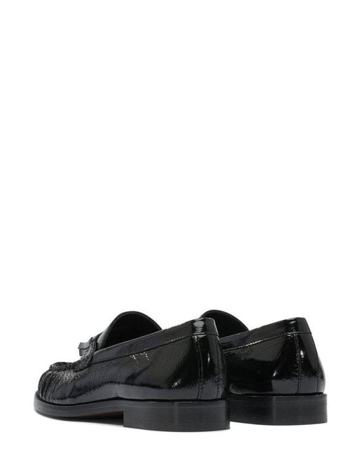Alohas Black Marietta Onix Leather Loafers