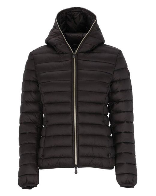 Save The Duck Black Hooded Puffer Jacket