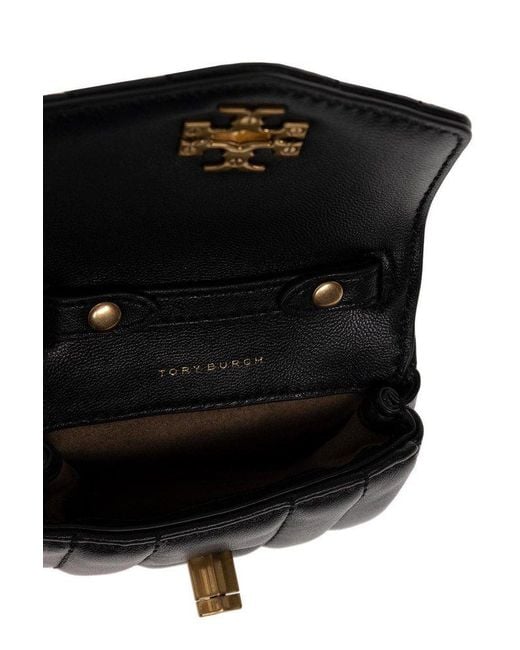 Tory Burch Black Leather Kira Crossbody Bag - ShopStyle