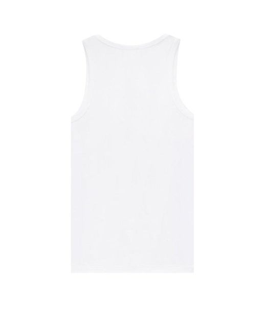 Tシャツ・カットソー SAINT LAURENT Cassandre certified cotton top Bianco Saint Laurent Cassandre Certified Cotton Top in White | Lyst