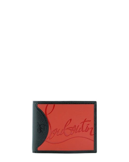 Christian Louboutin Coolcard Logo Embossed Wallet in Red for Men | Lyst