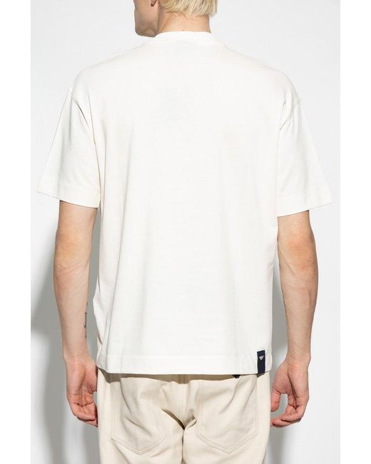 Emporio Armani White T-shirt With Logo, for men