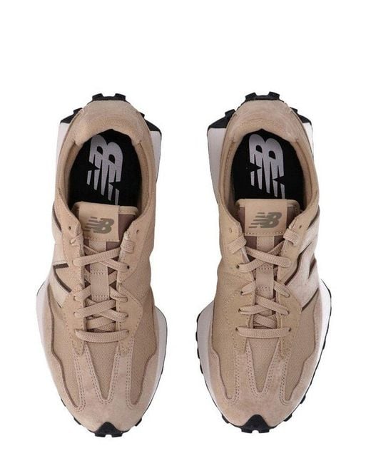 New Balance Brown 327 Lace-Up Sneakers for men