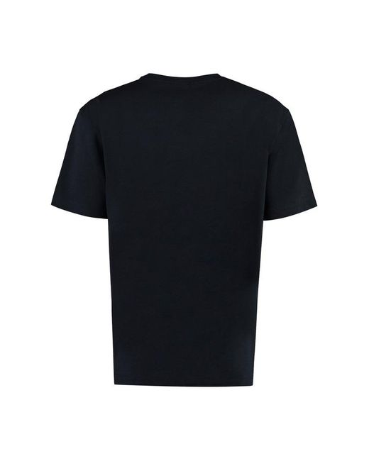 Boss Black Cotton Crew-Neck T-Shirt for men