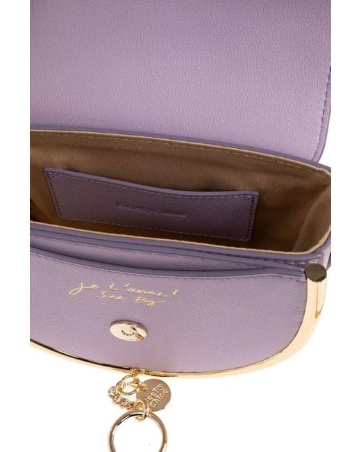 See By Chloé Purple 'mara Evening' Shoulder Bag,