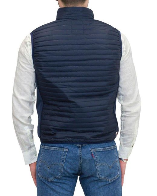 Colmar Blue Quilted Zipped Gilet for men