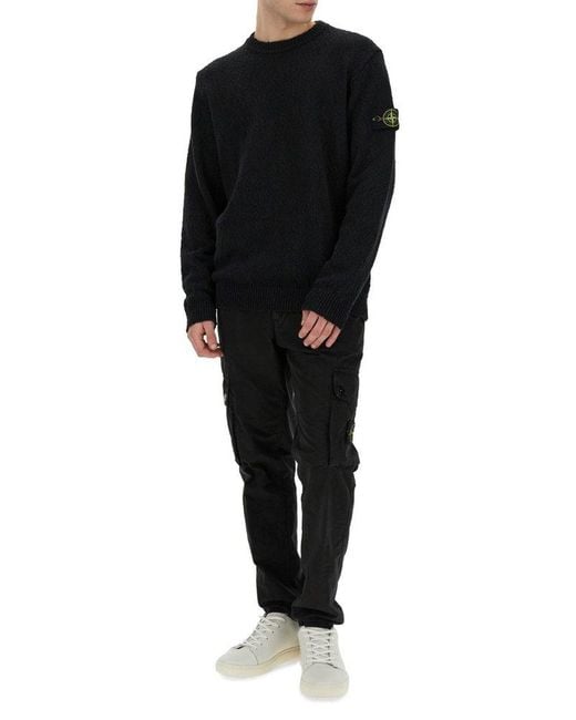 Mens stone clearance island jumper black