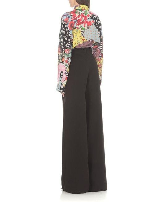 Moschino Black Jeans Wide-leg Trousers