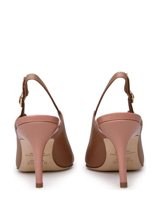 Malone Souliers Brown Marion Slingback Pumps