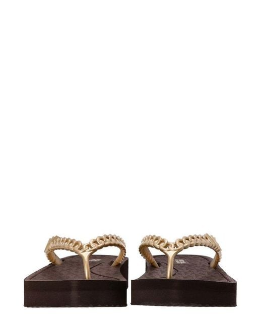 Michael Kors Multicolor Zaza Platform Flip Flops