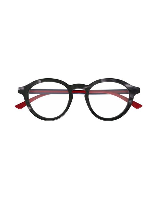 Gucci Black Round Frame Glasses for men