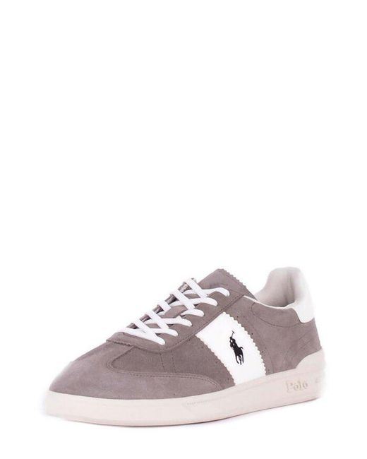 Polo Ralph Lauren Gray Heritage Aera Low-Top Sneakers for men