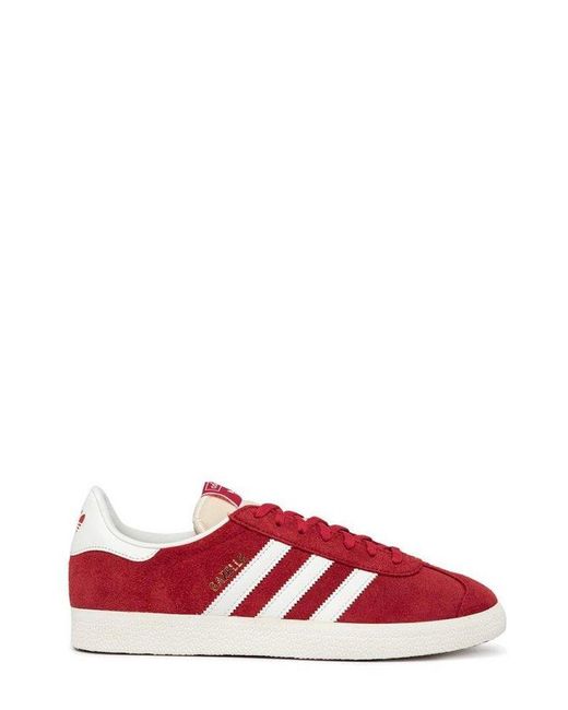 Adidas Originals Red Gazelle Lace-up Sneakers for men