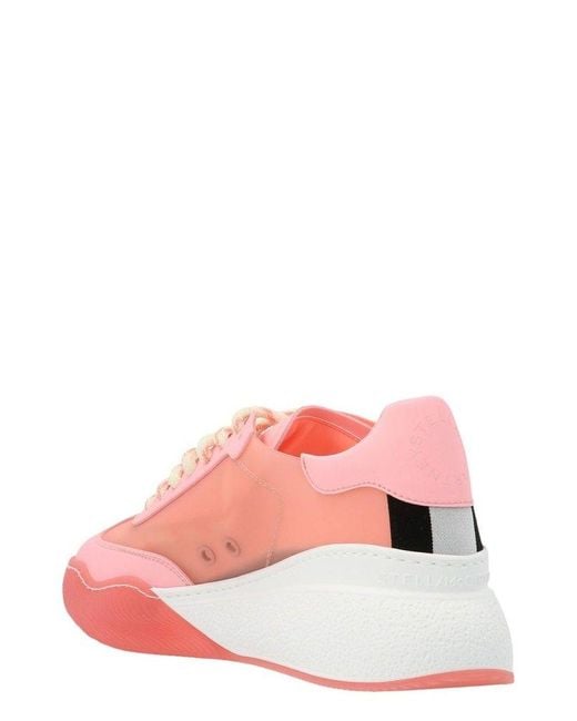 Stella McCartney Pink Loop Lace-up Sneakers
