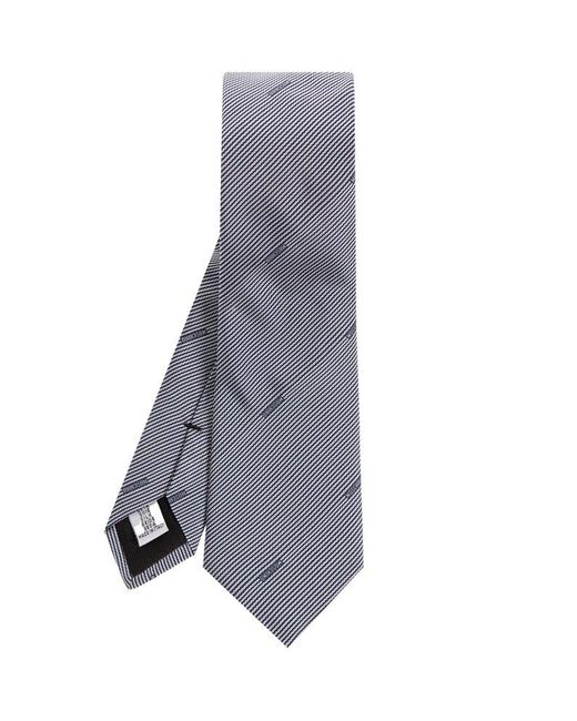 Moschino Gray Silk Tie, for men