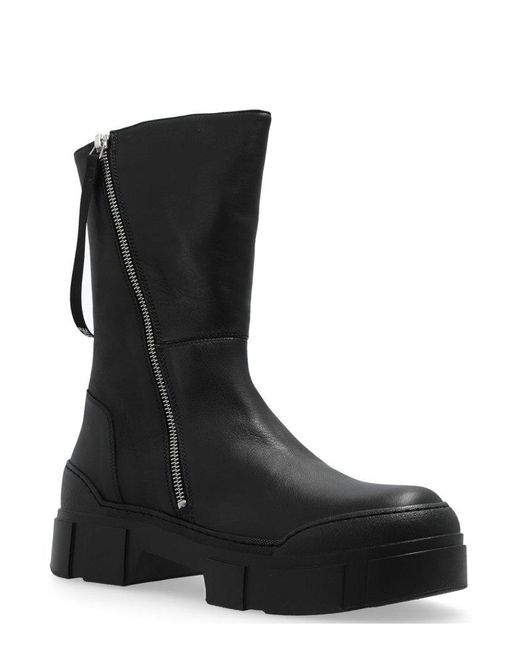 Vic Matié Black Gospel Zipped Ankle-Length Boots