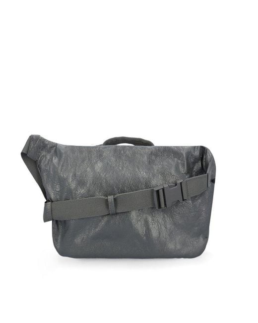 Balenciaga Army Logo Patch Large Belt Bag in Gray for Men | Lyst