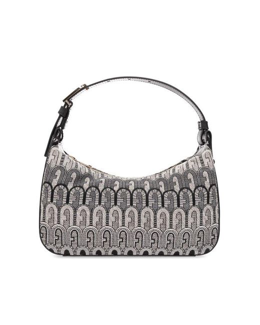 Furla Gray ‘Flow Small’ Shoulder Bag