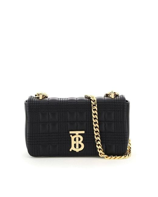 Burberry Black Quilted Leather Lola Mini Bag