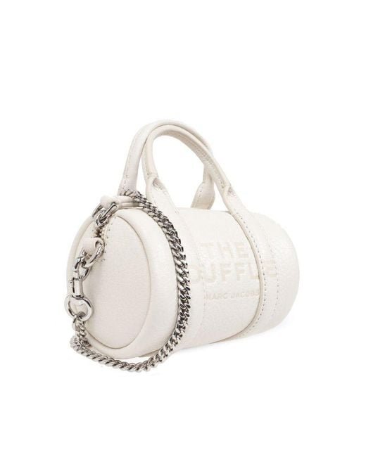 Marc Jacobs White The Nano Duffle Zipped Crossbody Bag