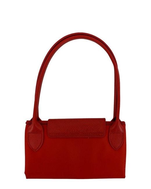 Longchamp Red Le Pliage Small Tote Bag