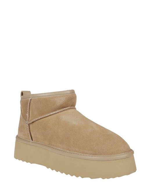 Hoor Brown Vega Platform Ankle Boots