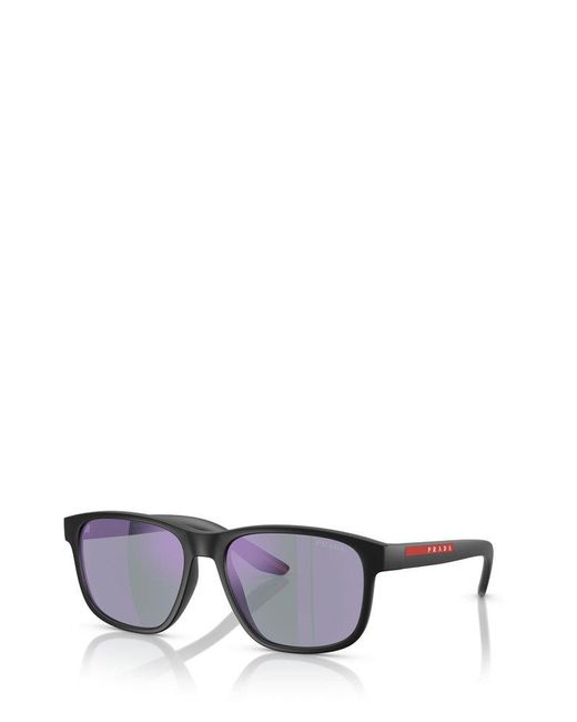 Prada Gray Square Frame Sunglasses for men