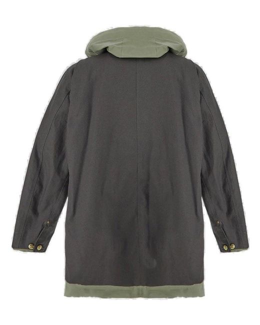 Sacai Gray X Carhartt Wip Reversible Hooded Jacket for men