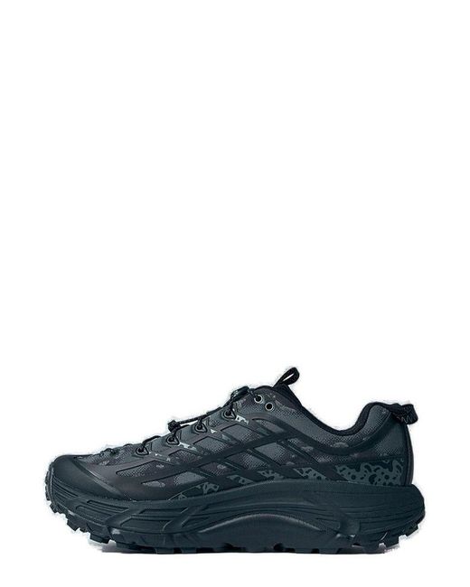 Hoka One One Blue Stealth/Tech Mafate Three2 Low-Top Sneakers