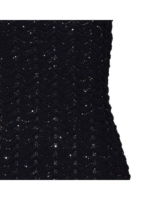 Missoni Black Embellished Knitted Vest