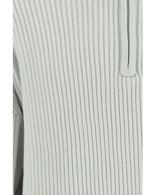 Studio Nicholson Bow Knitted Jumper in Gray for Men | Lyst