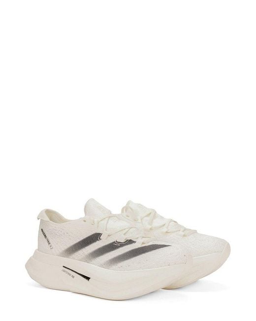 Y-3 White Prime X 2 Strung Lace-up Sneakers for men