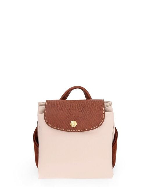 Longchamp Pink Rucksack M Le Pliage Backpack