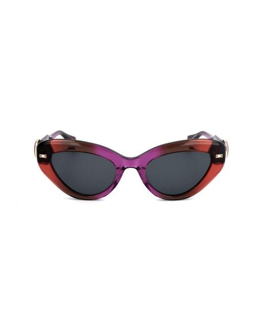 Vivienne Westwood Black Gradient Effect Cat Eye Sunglasses for men