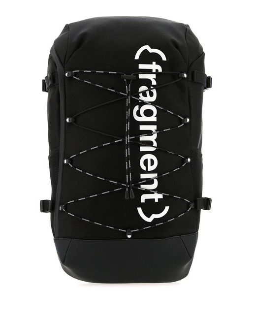 Moncler Genius Black Moncler X Fragment Hiroshi Fujiwara Logo Backpack for men