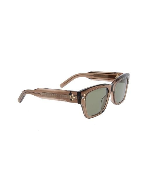 Dior Green Rectangle Frame Sunglasses