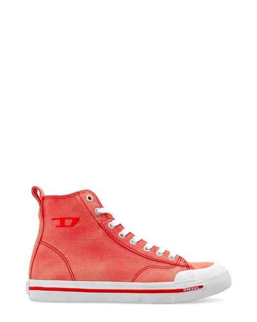 DIESEL Red S-athos High Top Sneakers
