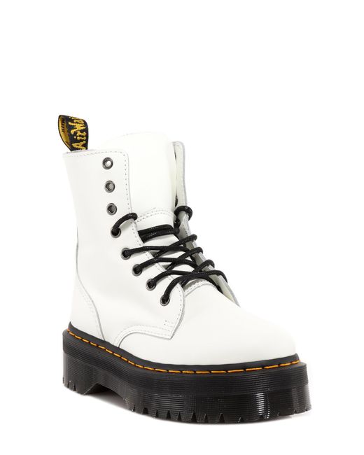 white jadon platform doc martens