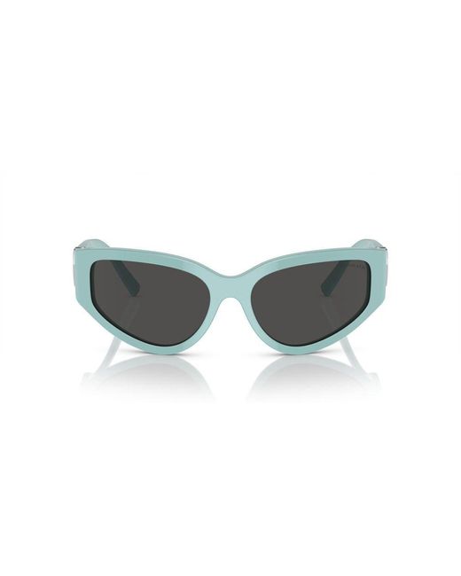 Tiffany & Co Black Wrap-around Sunglasses