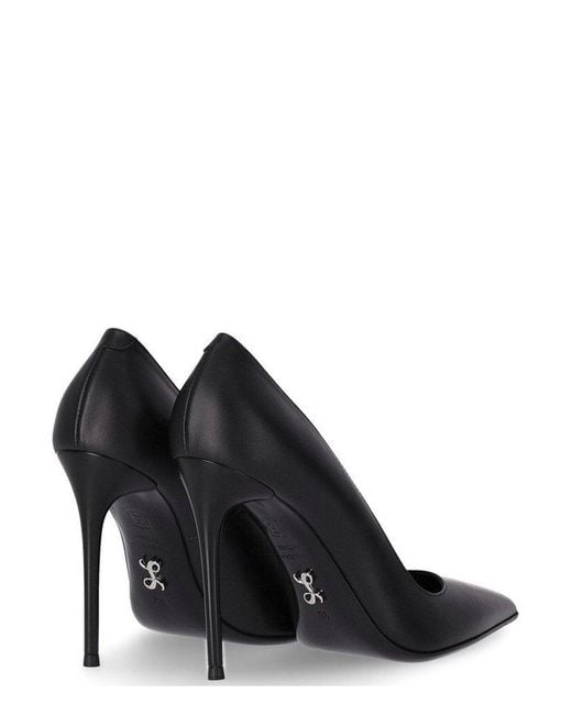 Sergio Levantesi Black Last23 Stiletto Pumps