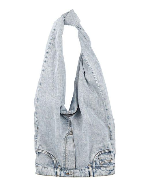 Alexander Wang Denim Hobo Bag in Blue - Lyst