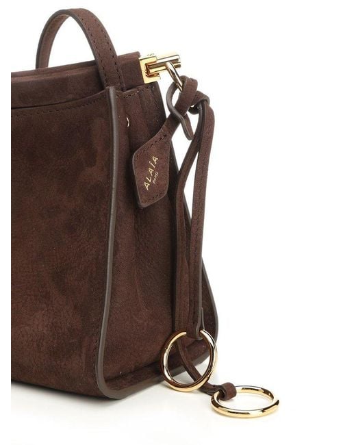 Alaïa Le Click Small Square Bag in Brown | Lyst