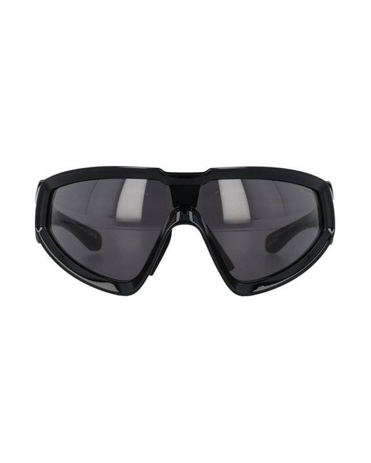Moncler Black Moncler + Rick Owens Oversized Frame Sunglasses for men