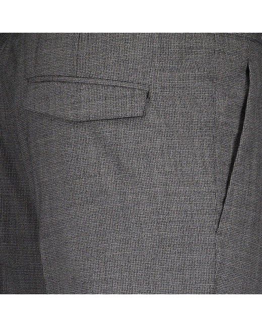Dior Gray Homme Drawstring Straight-cut Pants for men