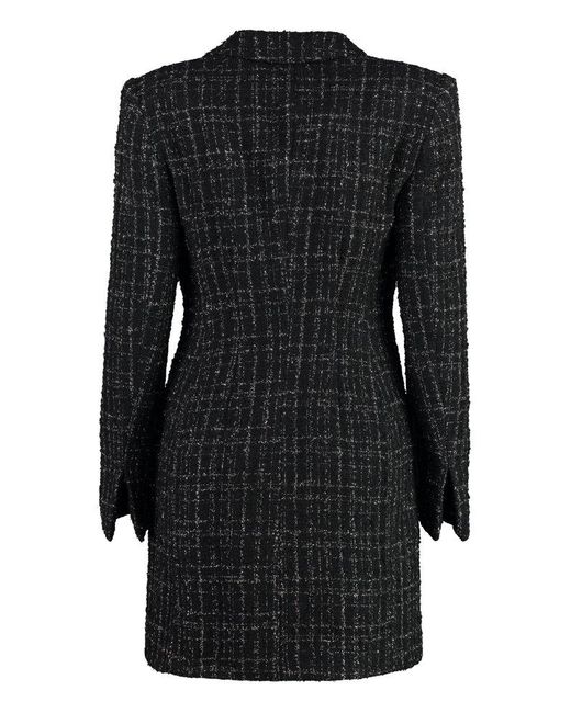 Boss Black Mini Dress Acrylic, Recycled Cotton, Synthetic Fibers, Wool, Metallic Fiber