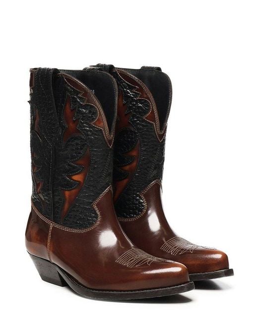 Golden Goose Deluxe Brand Brown Wish Star Boots
