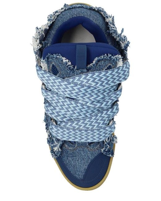 Lanvin Blue 'curb' Sneakers, for men