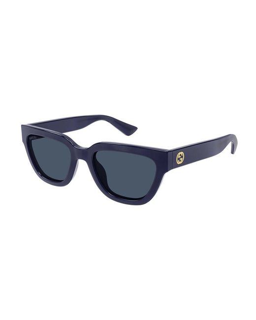 Gucci Blue Gg1578S Linea Gg Logo 004 Sunglasses
